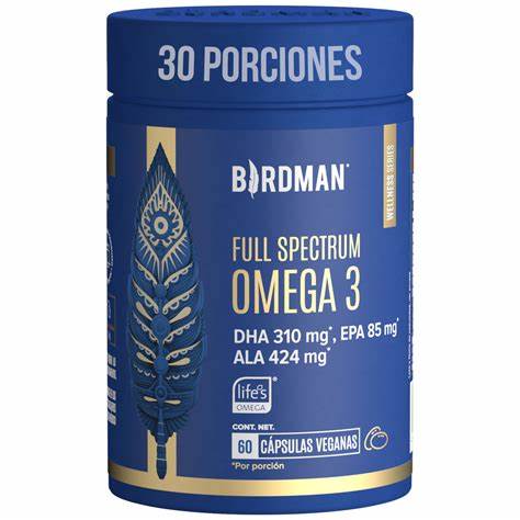 Full Spectrum Omega 3   Birdman- 60 Cápsulas 30 servicios