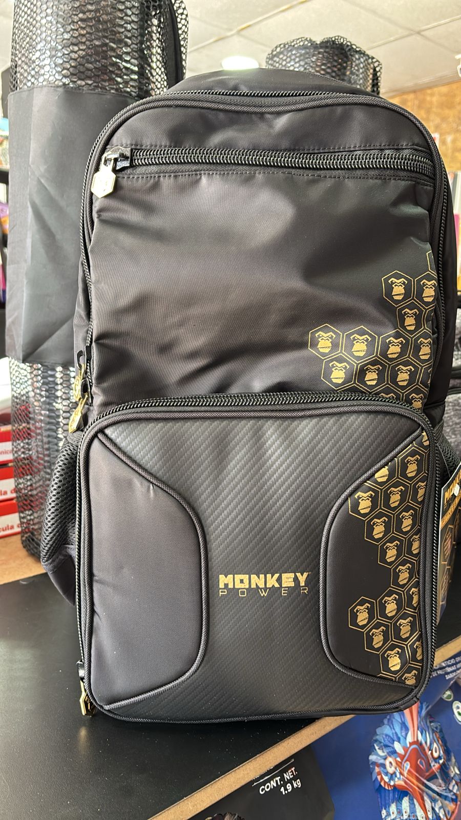 MOCHILA BLACK GOLD 2025, MONKEY POWER