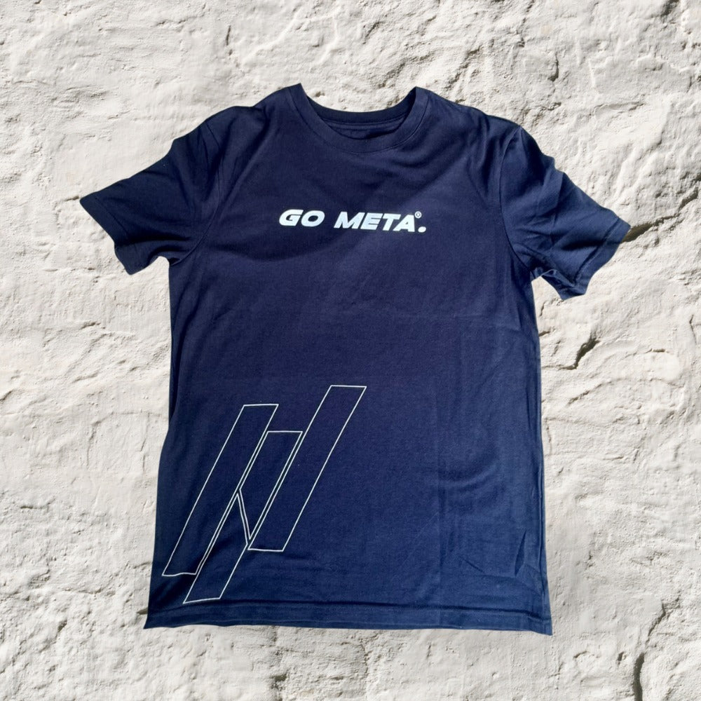 Playera Meta Slim Fit Color Azul Marino