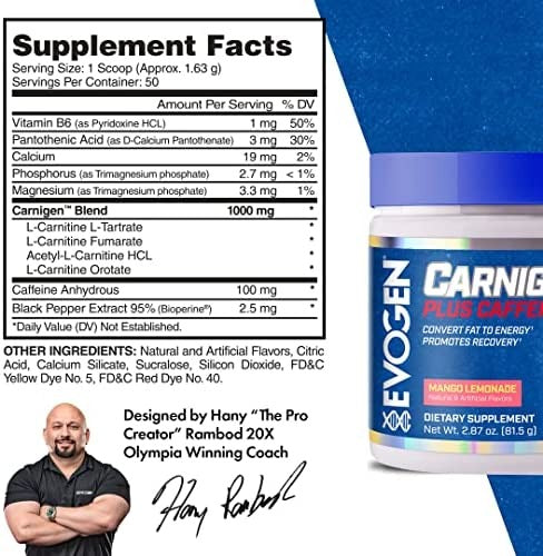 CARNIGEN PLUS CAFFEINE 50 SERV