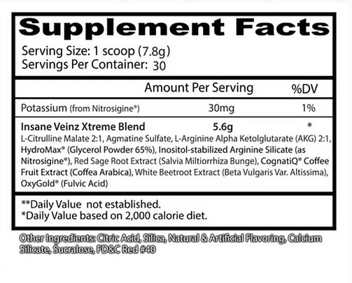 INSANE VEINZ XTREME 30 SERV