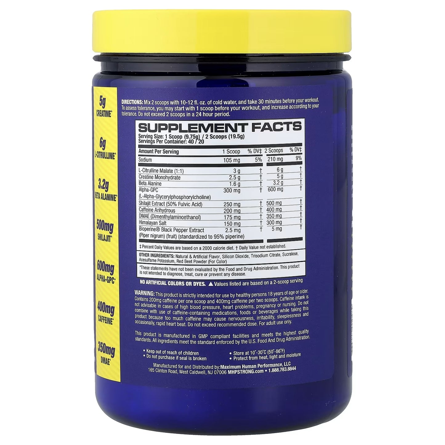 STRONG AF PREWORKOUT 40 SERB
