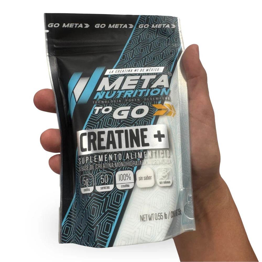 Creatine+ To Go | Creatina Monohidratada Micronizada| 50 Servicios.