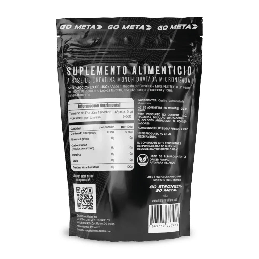 Creatine+ To Go | Creatina Monohidratada Micronizada| 50 Servicios.