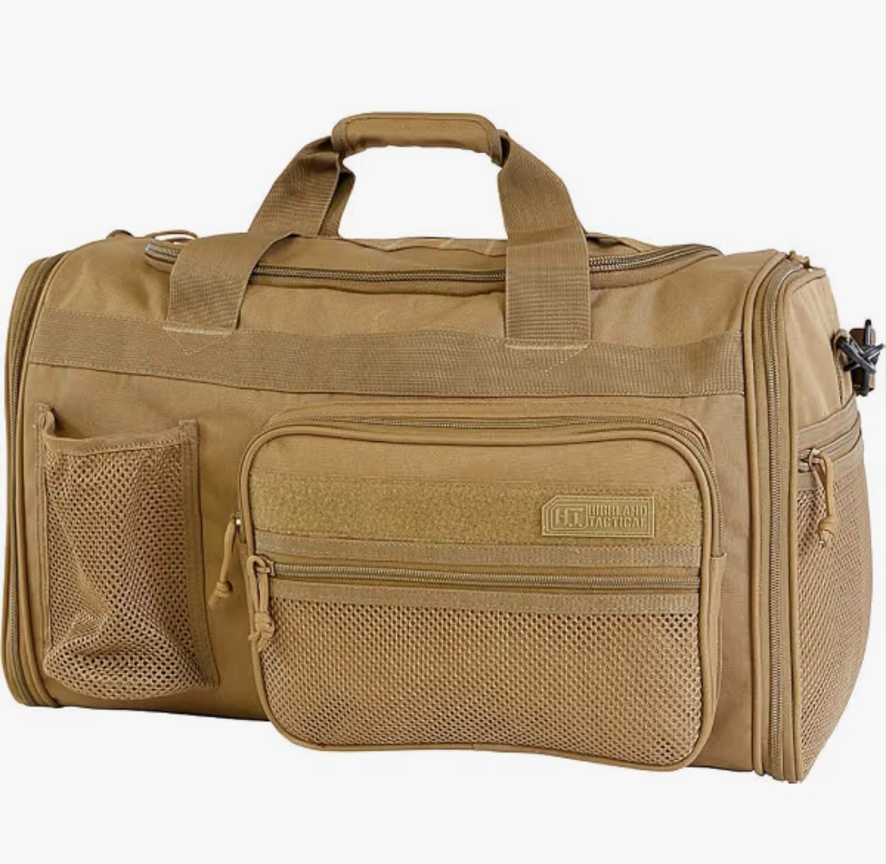 Maleleta  Tactica Gym highland tactical. Dobel cmpartimento frontal Camel