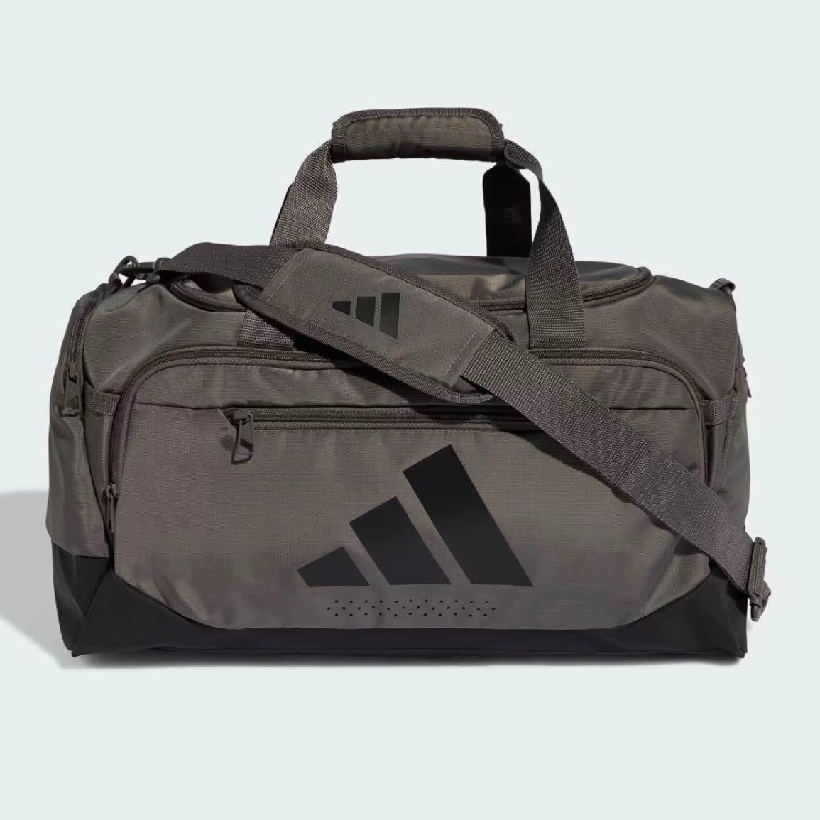 Maleta Adidas Defender Pequeña Café con negro