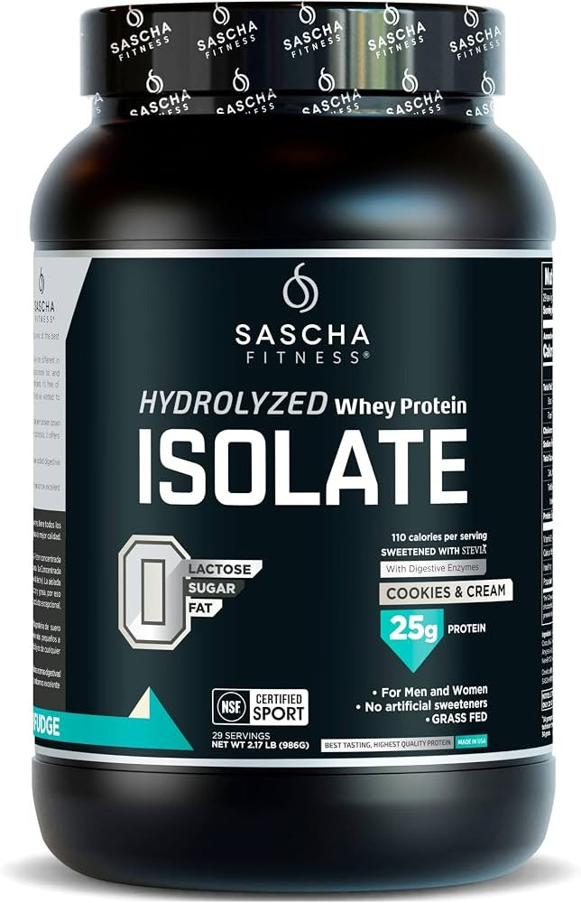 Sascha Fitness Hydrolized Whey Protein Isolate 1.98lb