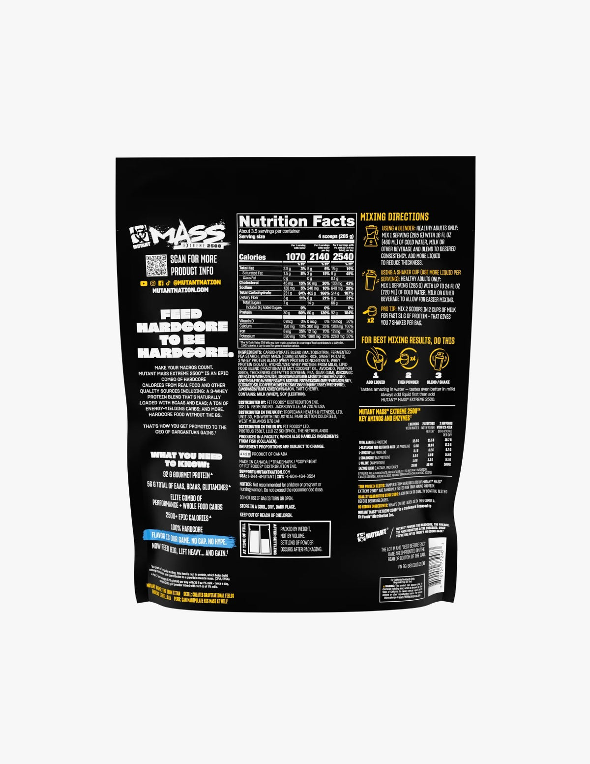 MUTANT MASS XXXTREME 2.2 LBS
