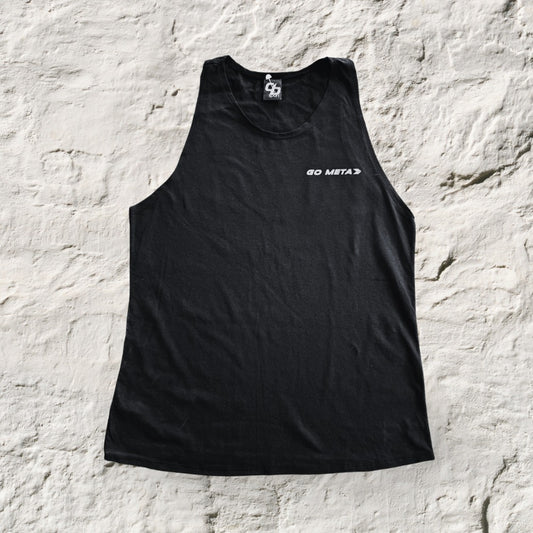 Playera Sin Mangas Negra #Gostronger