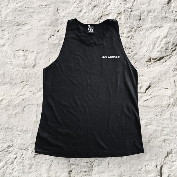 Playera Sin Mangas Negra #Gostronger