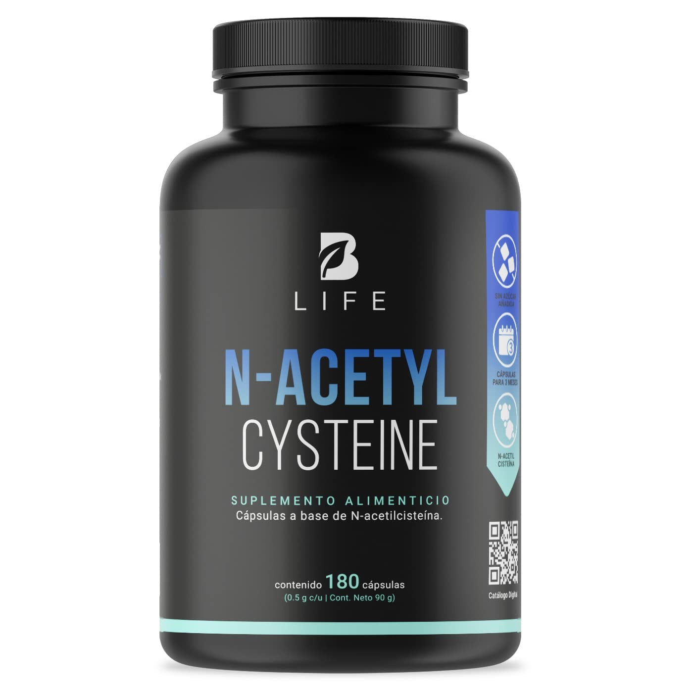 NAC N-Acetil Cisteína | 500 mg por Porción | 180 Cápsulas