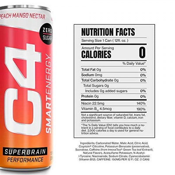 C4 Smart Energy 12 oz Ready To Drink