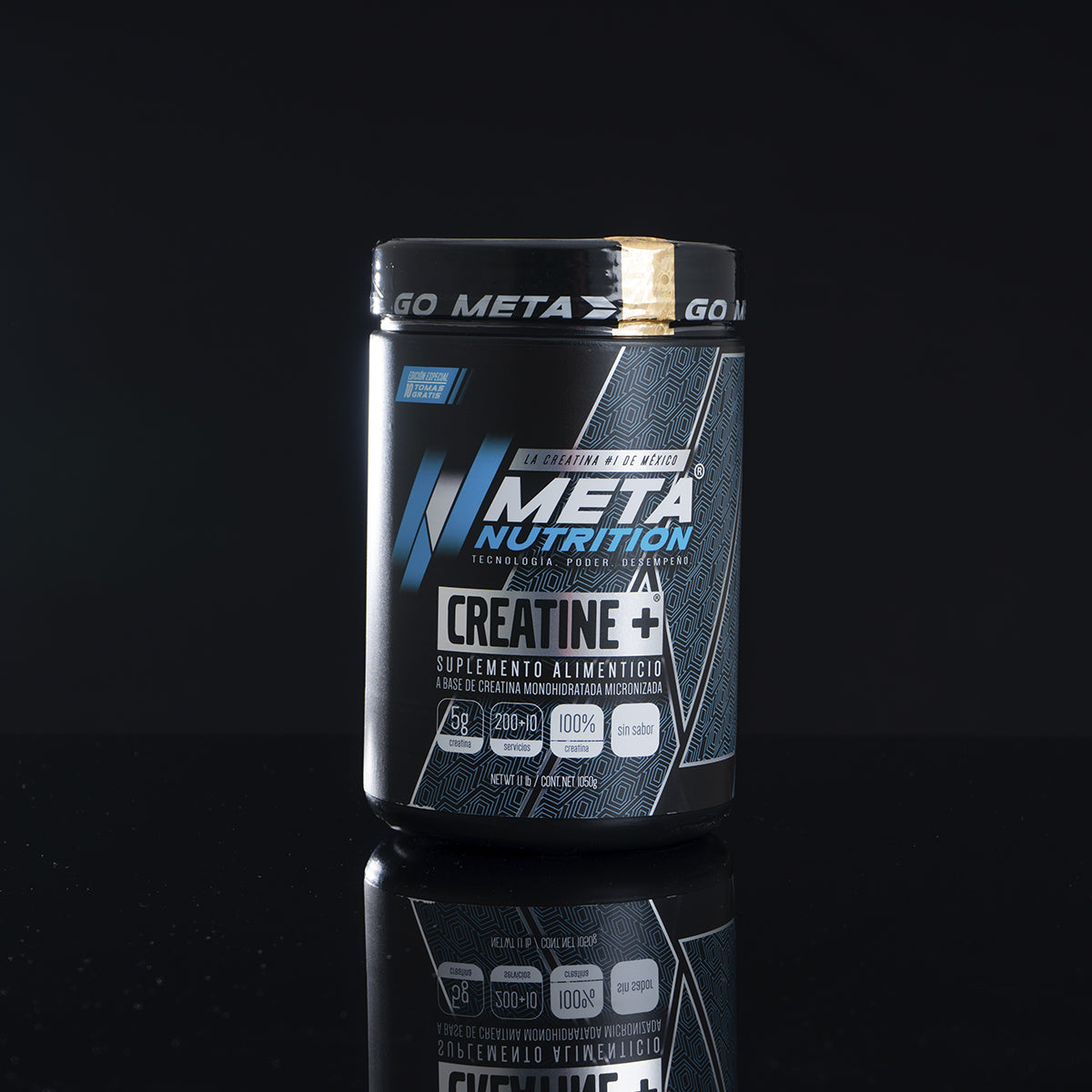 Creatine+ Meta Nutrition| 200 servicios + 10 GRATIS, 1050g Alta Pureza