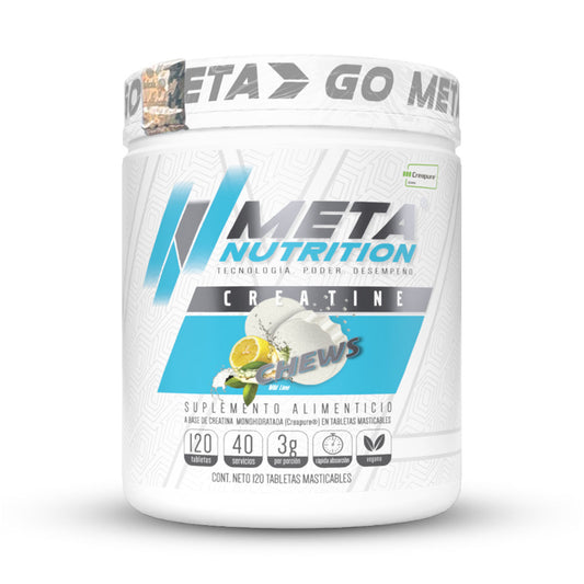 Creatine Chews Meta Nutrition (Creapure®), 120 tabletas sabor wild lime