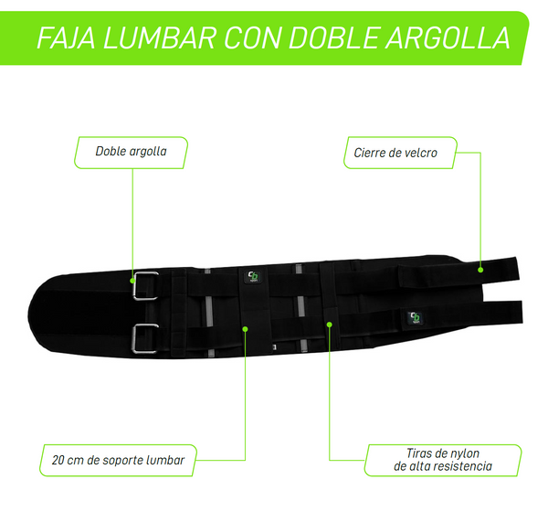 Faja Lumbar Doble Argolla