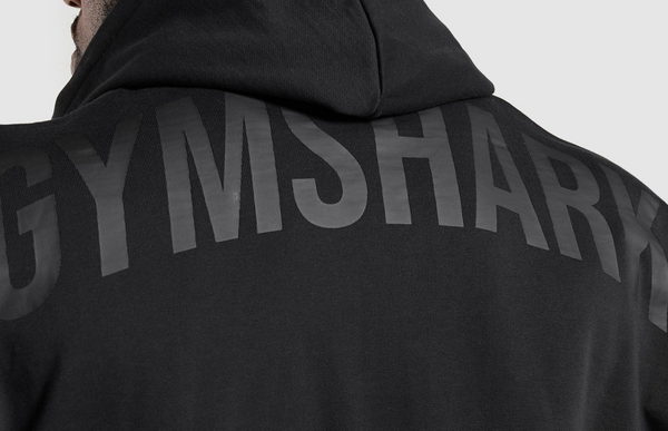 Gymshark Sudadera Negra Power Zip Up Hoodie