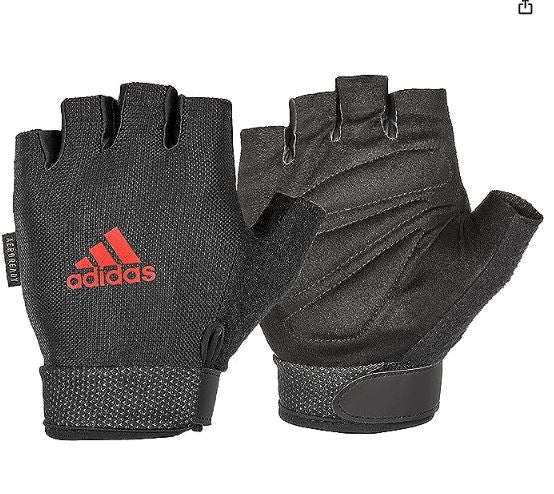 Guantes Adidas negro-rojo