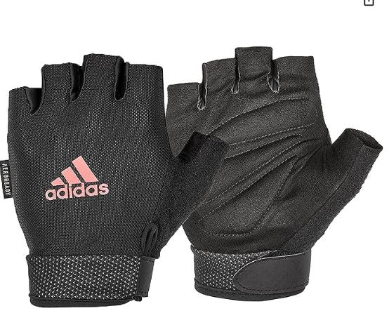 Guantes Adidas negro-rosa