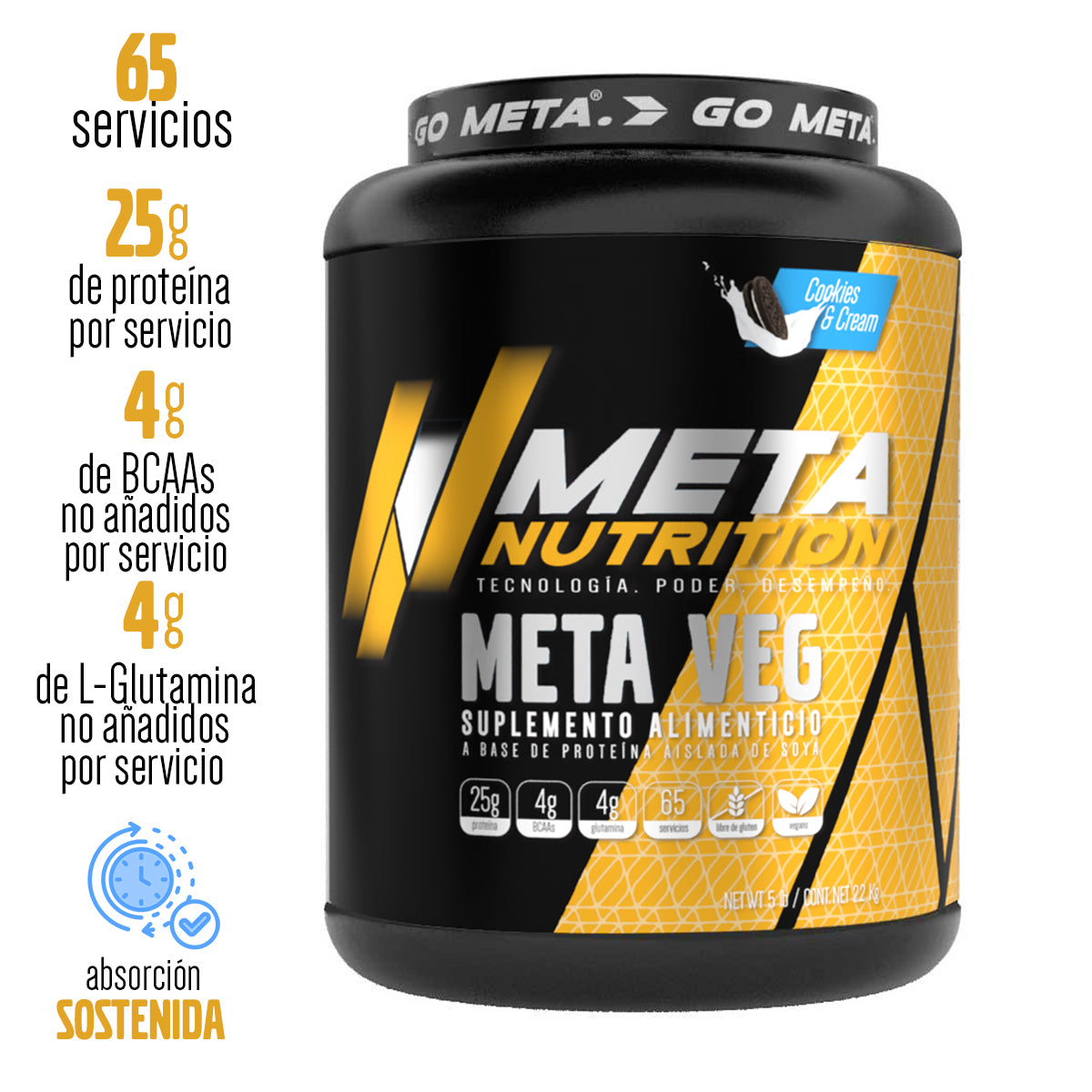 Meta Veg, Plant Based Protein 5lb