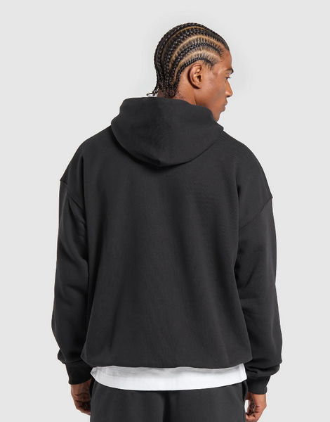 Gymshark Sudadera Negra Collegiate Hoodie - negra