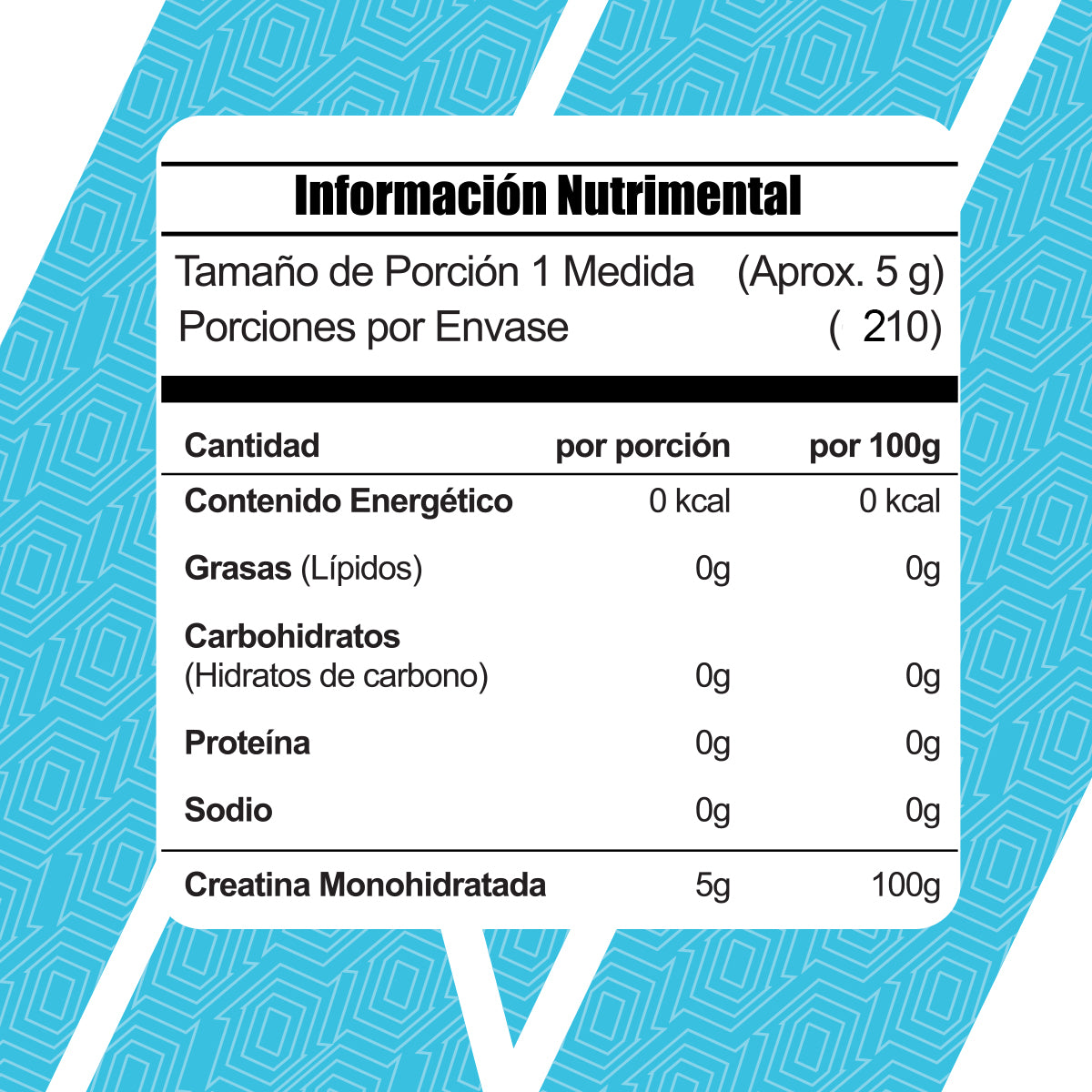 Creatine+ Meta Nutrition| 200 servicios + 10 GRATIS, 1050g Alta Pureza