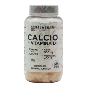 calcio + vitamina d3 100 gomitas