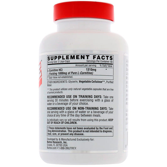 L-CARNITINE 10000 120 CAPS NUTREX