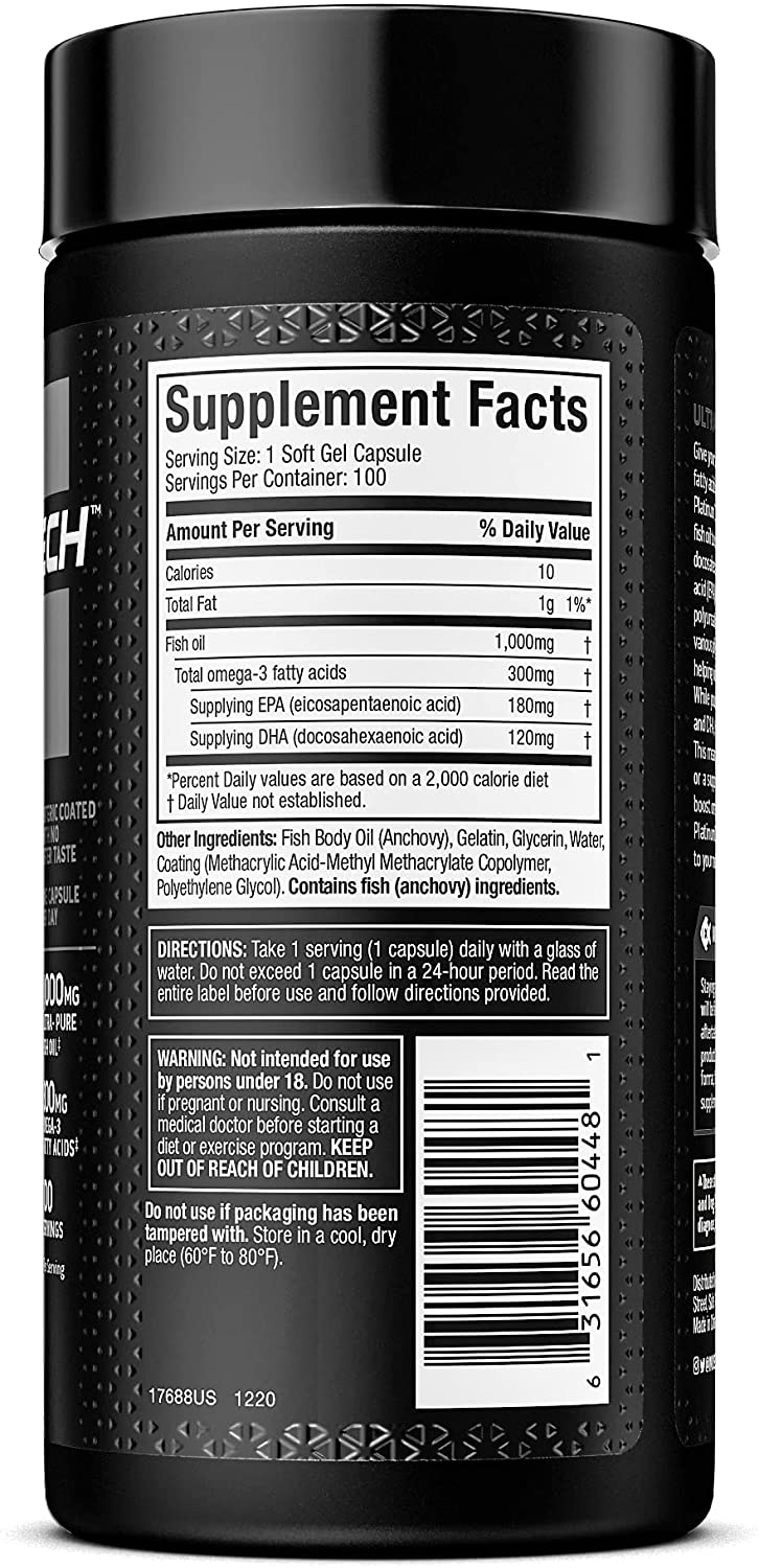 100% Fish Oil, Muscletech
