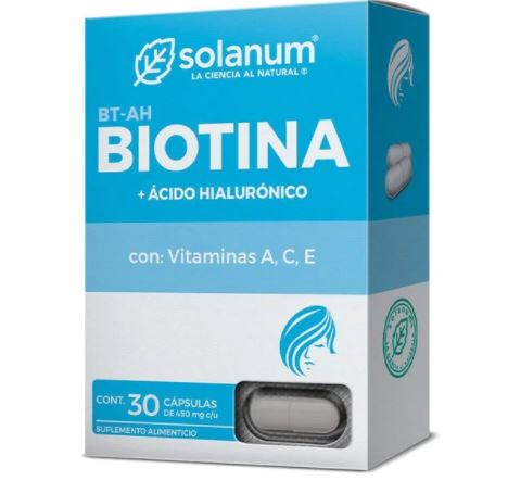 Biotina + Ácido Hialurónico 30 Cápsulas