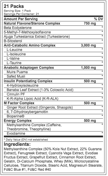 Animal M-Stak, 21 Packs