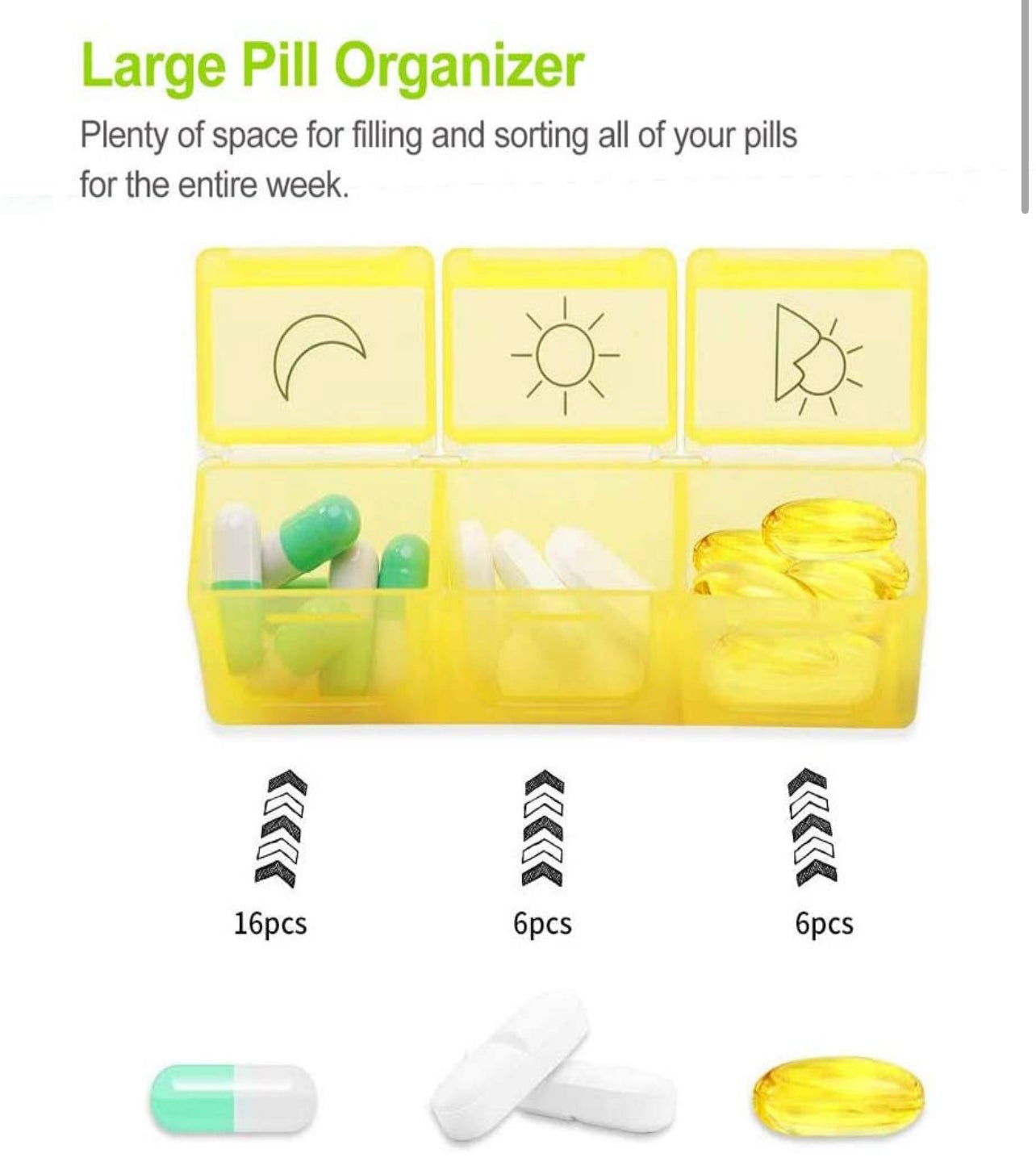 Pastillero Raimbow para dias de la semana