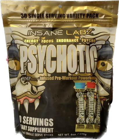 Psychotic Gold 30 Sticks Variety pack