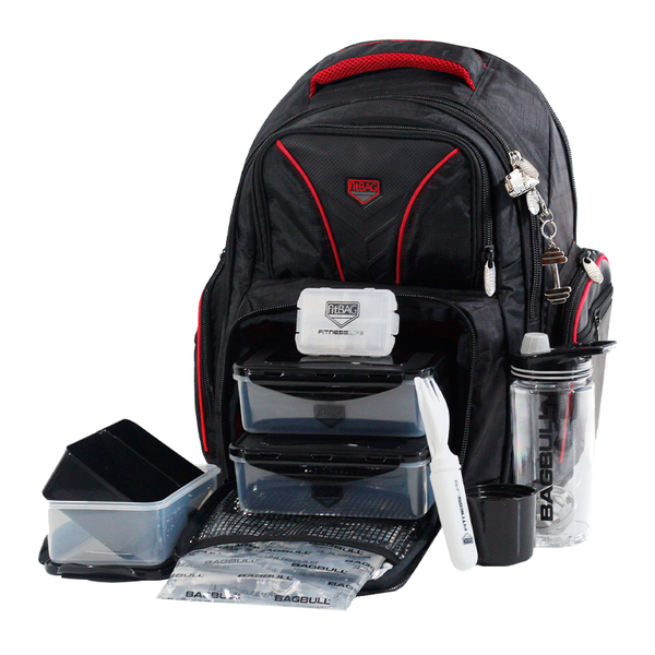 Bag bull +pro Seguridad negra/ rojo